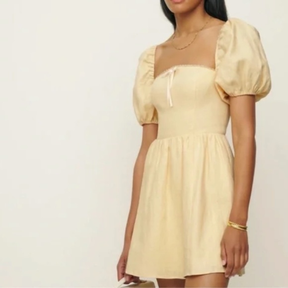 NWT reformation Malvina  linen mini dress  - size 8 - Picture 8 of 8